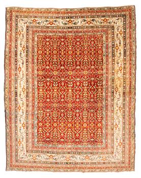 287. A carpet, antique Indian, probably Agra, ca 467,5-474 x 369,5-374 cm.