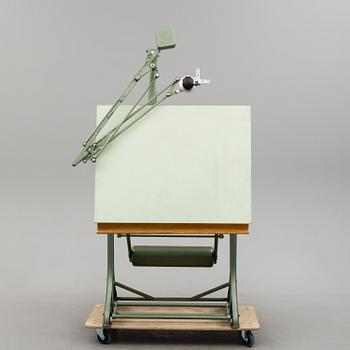 A drawing table from Franz Kuhlmann KG, Wilhelmshaven, Germany, mid 20th Century.