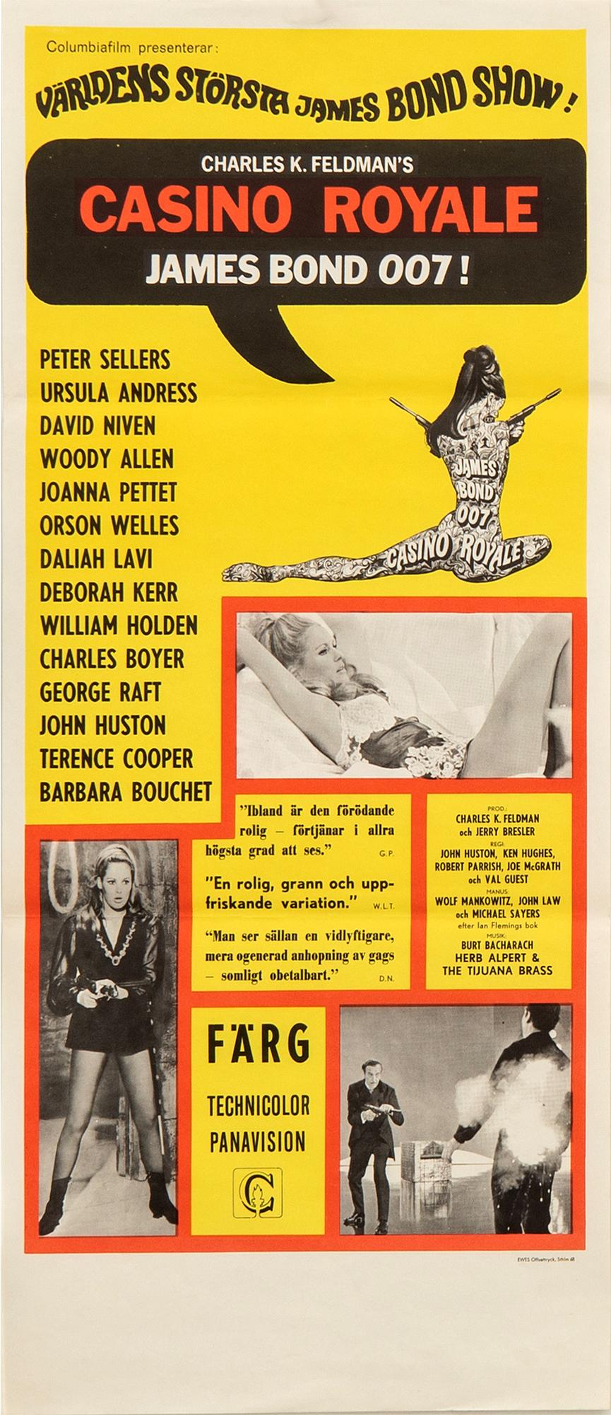 Filmaffischer, 3 st, James Bond.