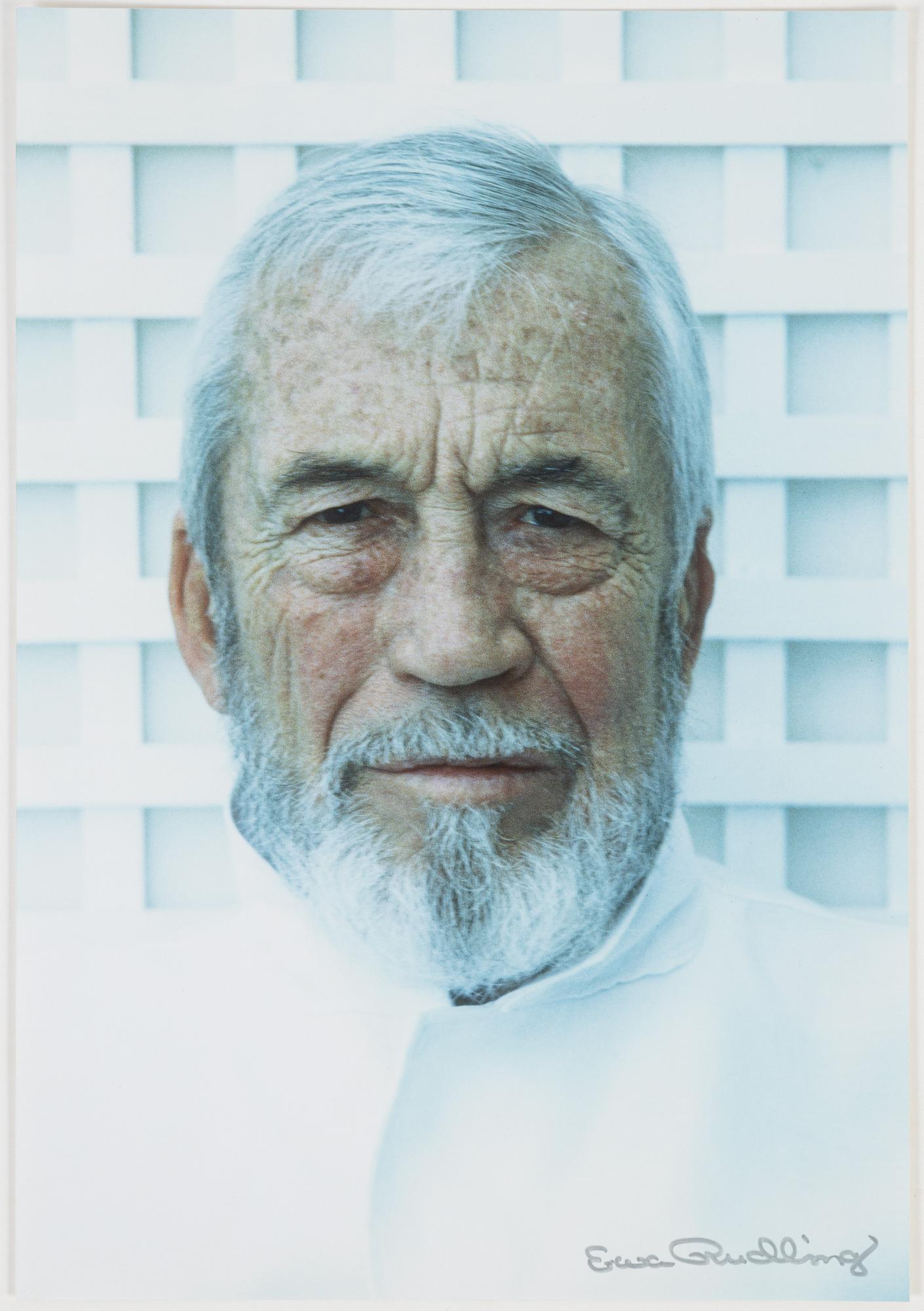 Ewa Rudling, fotografi, C-print, föreställande John Huston, signerat.