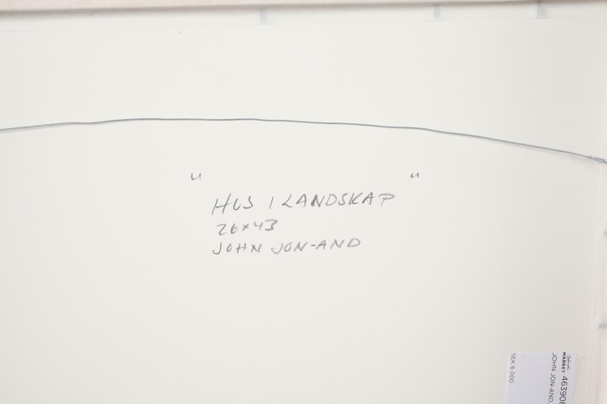 JOHN JON-AND, pastell, stämpelsignerad.