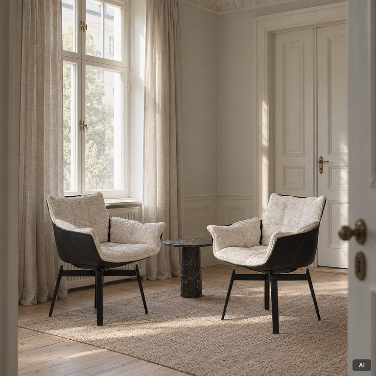 Patricia Urquiola, karmstolar, 10 st, "Husk", B&B Italia.