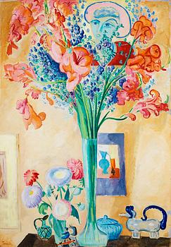 84. Isaac Grünewald, Still life with gladiolus.