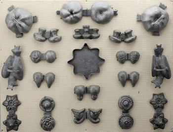 PARTI CHOCKLADFORMAR, tenn, 1800/1900-tal.