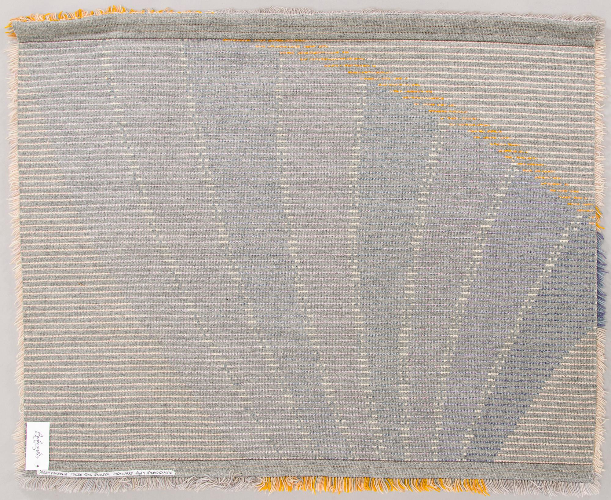 Nina Nisonen, rya, modell för Finska handarbetets vänner. Ca 100 x 125 cm.