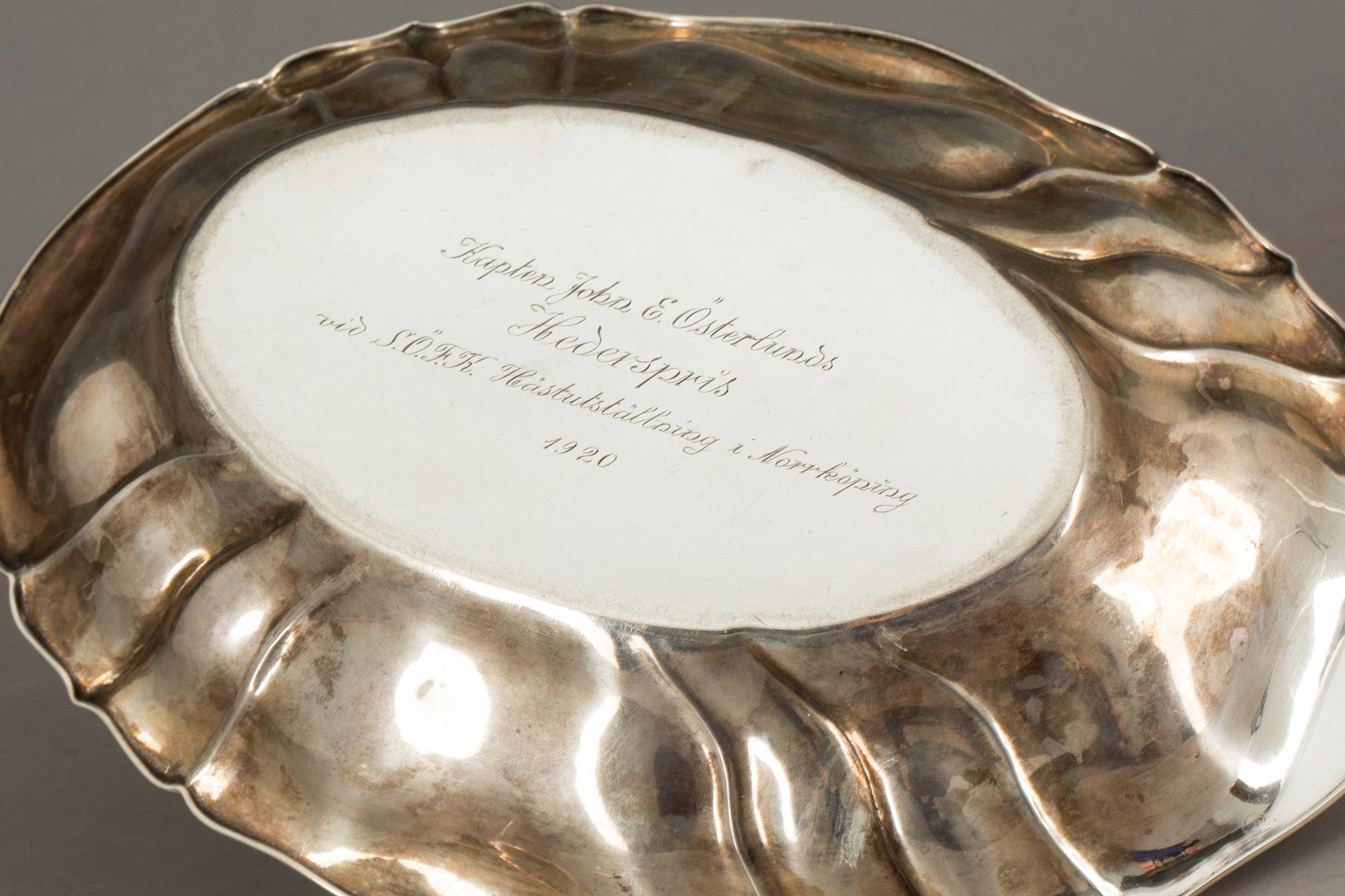 FAT, rokokostil, svenska importstämplar, silver, vikt ca 214 g.