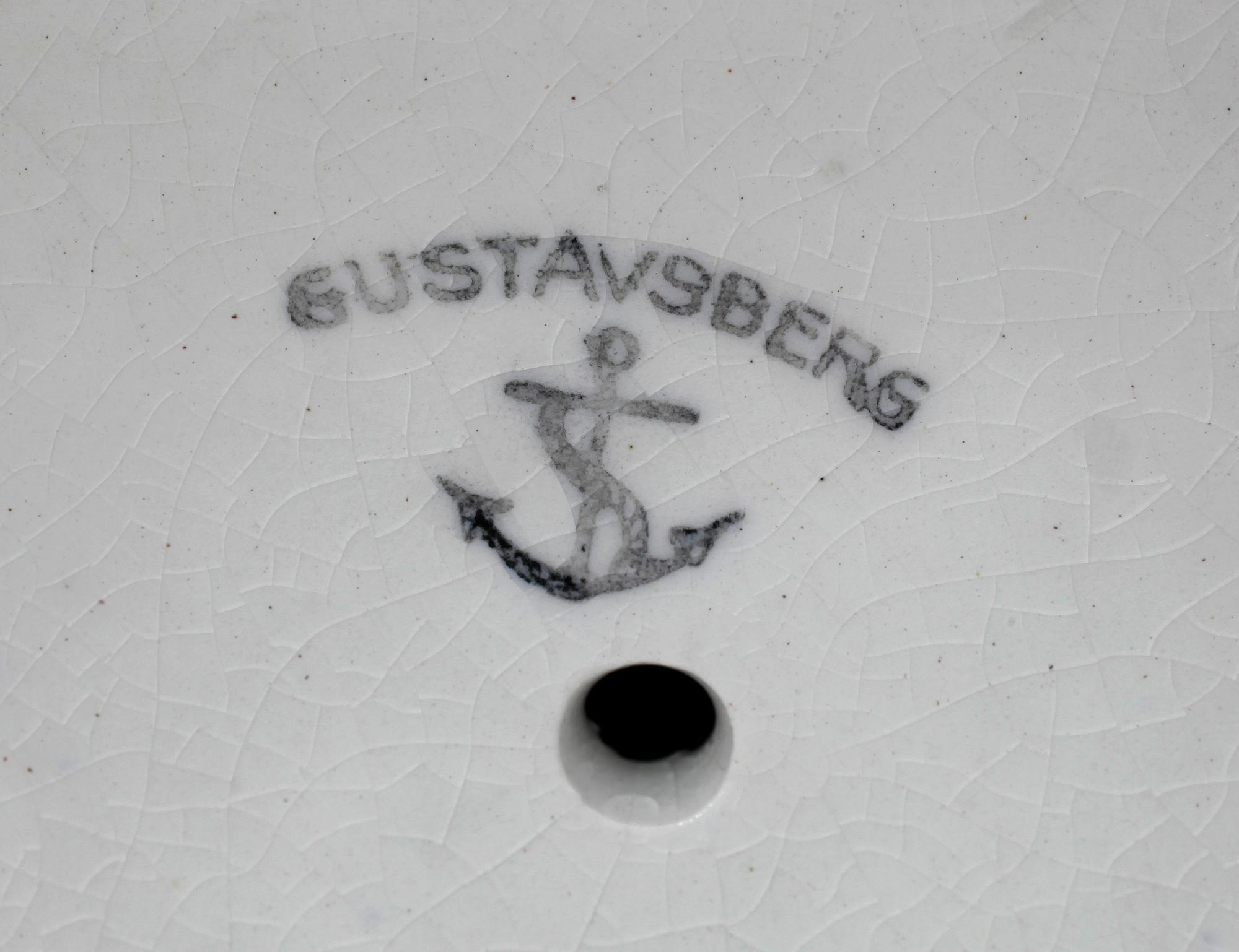 LJUSSTAKAR, 2 st, porslin, Gustavsberg, sekelskiftet 1900.