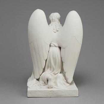 A LATE 19TH CENTURY PARIAN POCKET WATCH HOLDER, Gustafsberg.