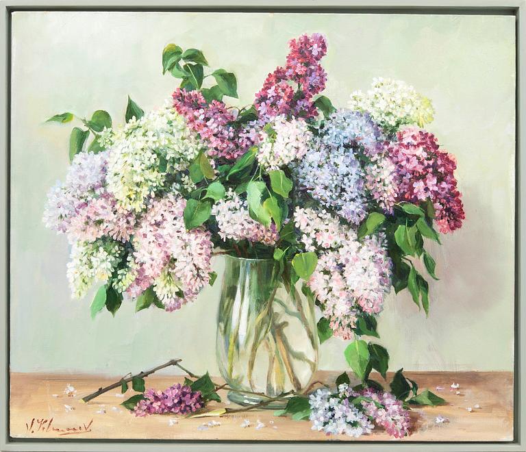 Vjeteslav Kliuchnikov, olja på duk, signerad och daterad á tergo 2012.