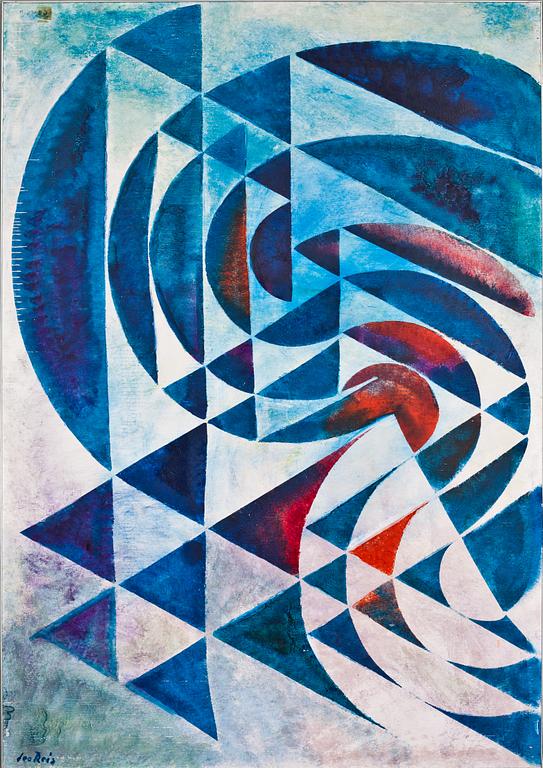 LEO REIS, olja på pannå, signerad.