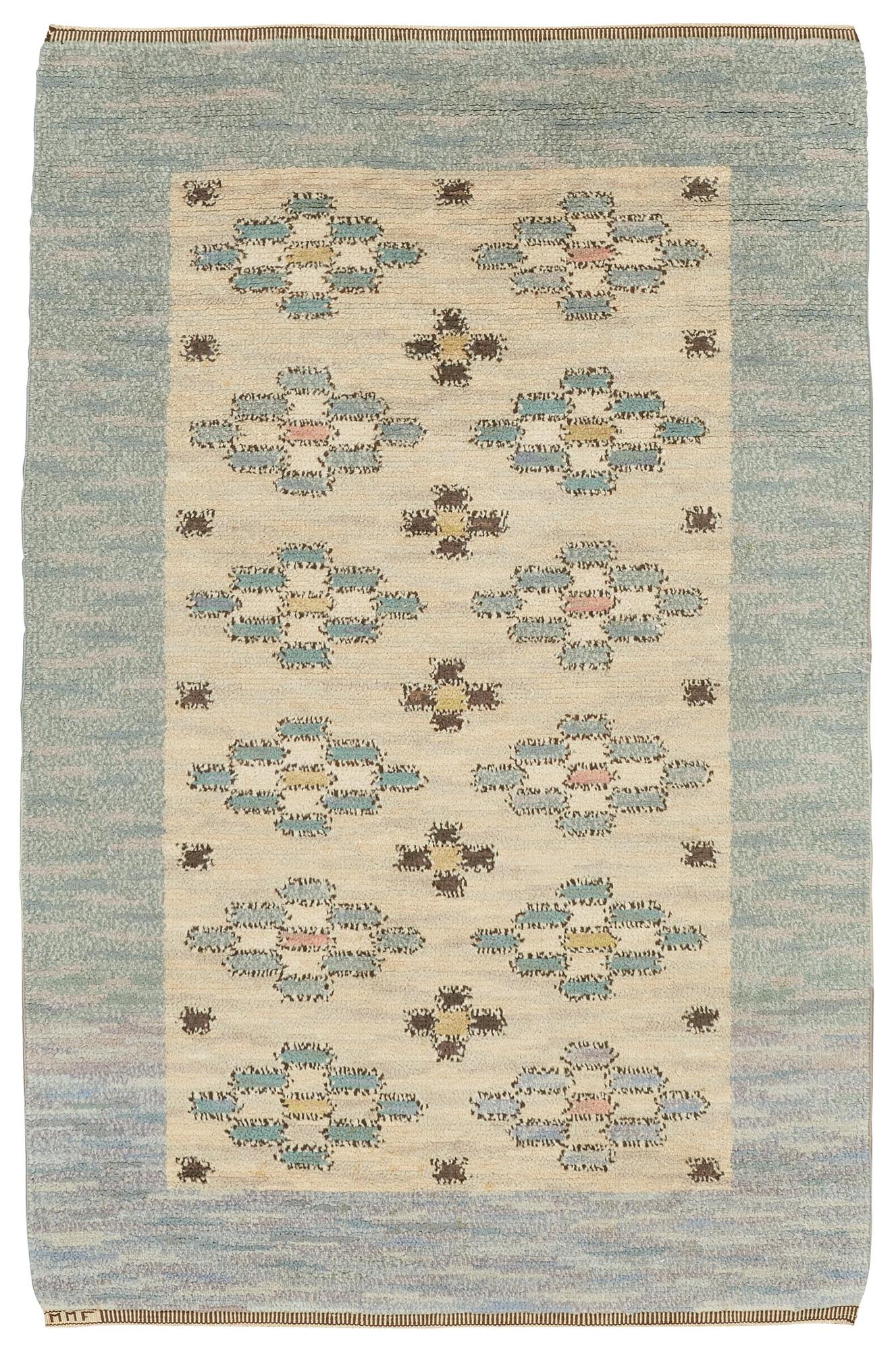 Märta Måås-Fjetterström, MATTA, "Skissmattan", flossa, ca 160 x 102 cm, signerad MMF.