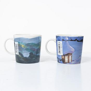 Arabia, 29 Moomin mugs, Finland.