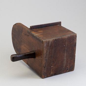 A WOODEN OFFERING BOX, probably 17th century.