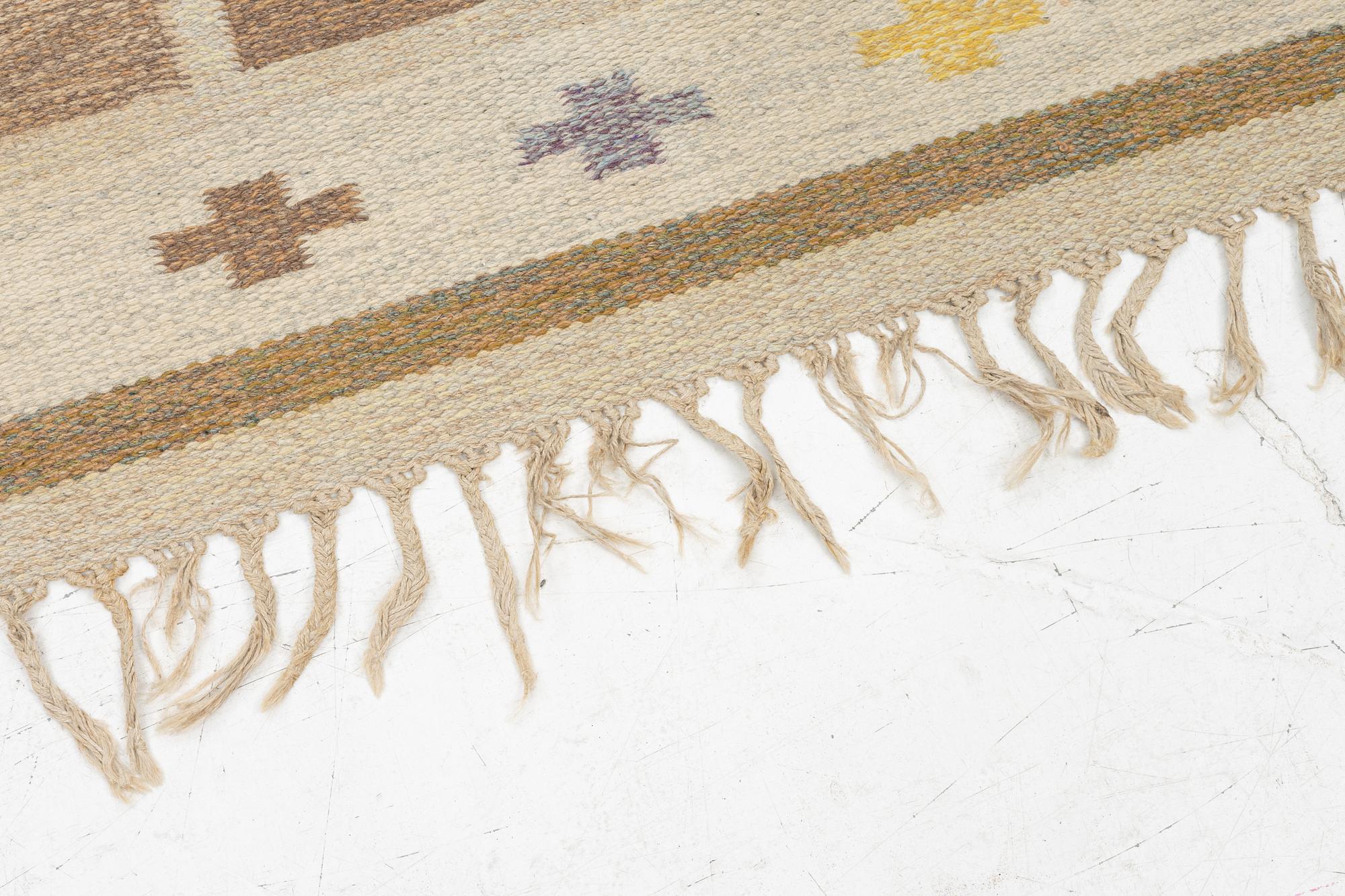 Ingegerd Silow, matta, röllakan, signerad IS, ca. 236 x 158 cm.