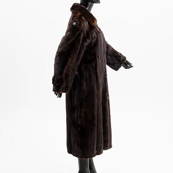 A SAGA MINK FUR COAT.