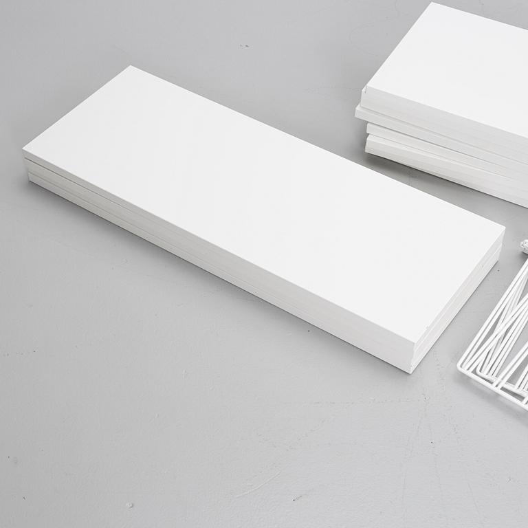 Nils Strinning, shelving system, "String/BFB Shelf", String Design AB, 2000s.