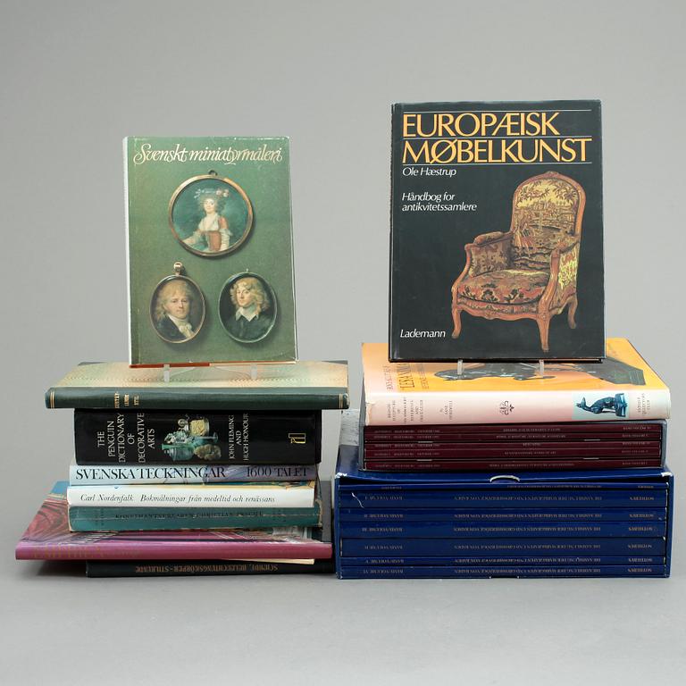 BÖCKER, 13 stycken, konst och konsthantverk.