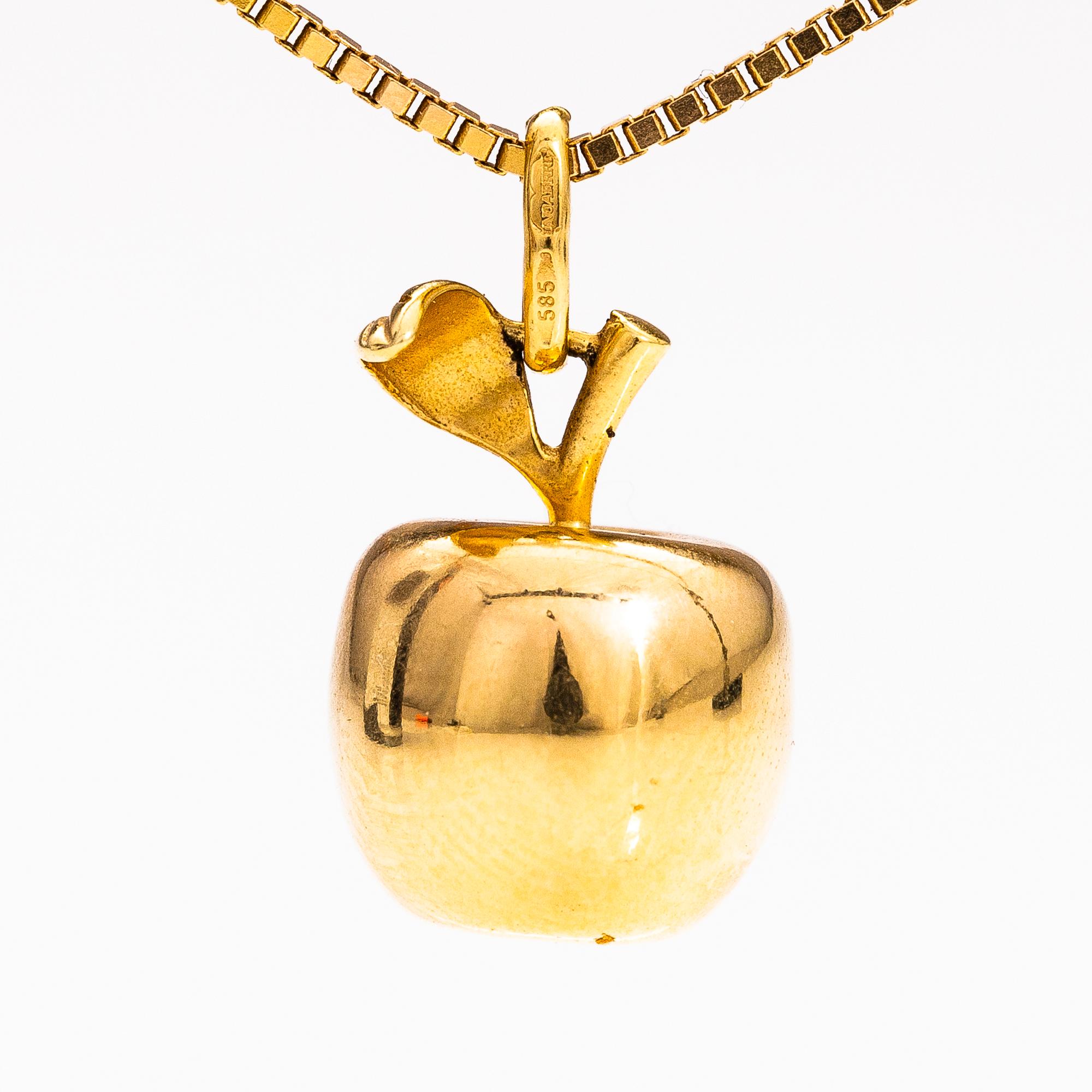 A 14K gold necklace. Finland.