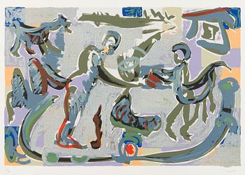 SAMI RINNE, serigrafier 5 st., signerade, daterade och numrerade ...