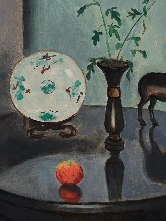 Einar Jolin, Still life with daisies in a vase.