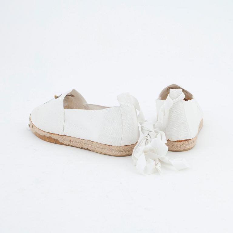 HERMÈS, ett par espandrillos. Motsvarar storlek ca 38.