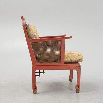 A Swedish Grace sofa, armchair and coffee table, Herbert Anderssons Möbelverkstäder, 1920's.