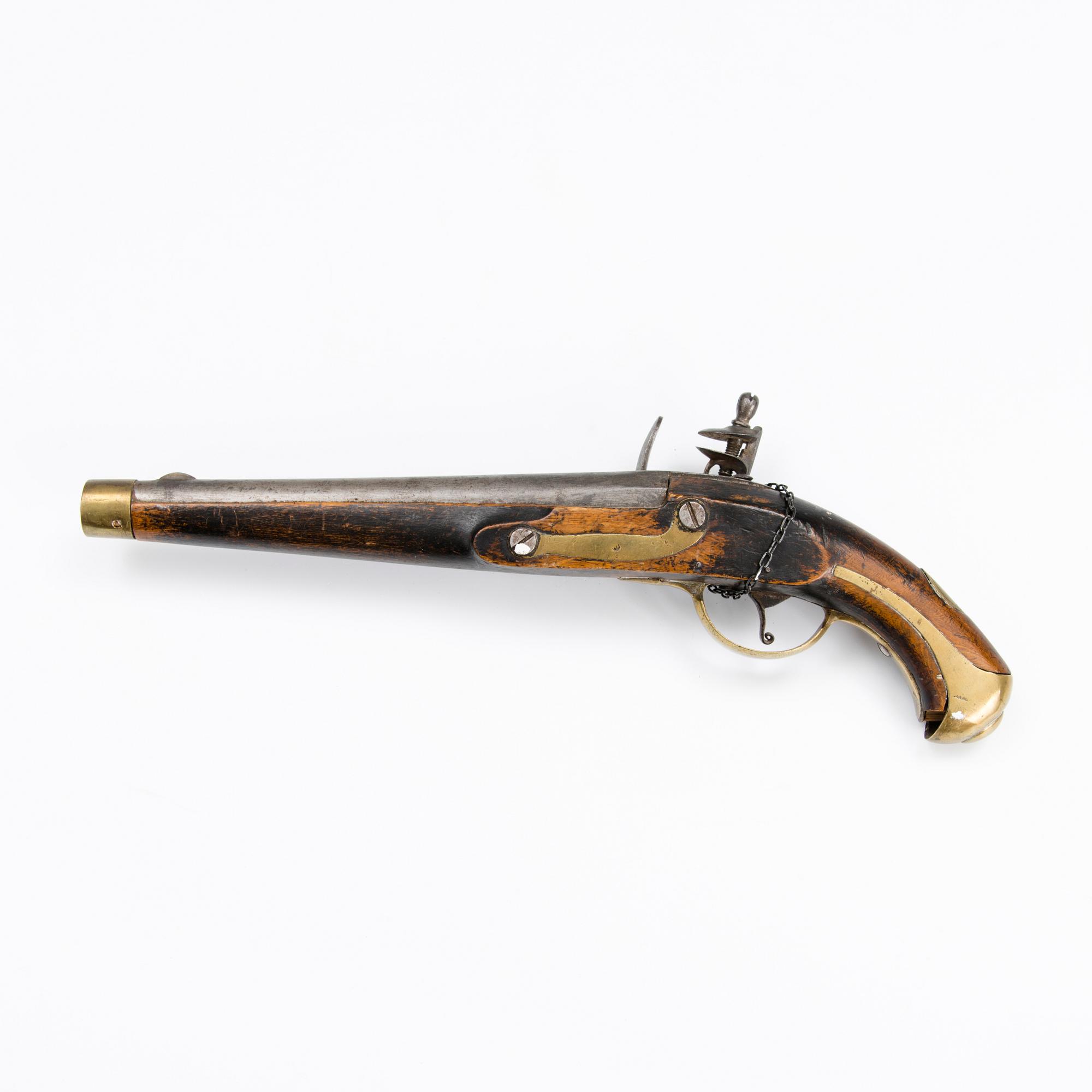 FLINTLÅSPISTOL, Ryssland, för manskap, modell 1809.