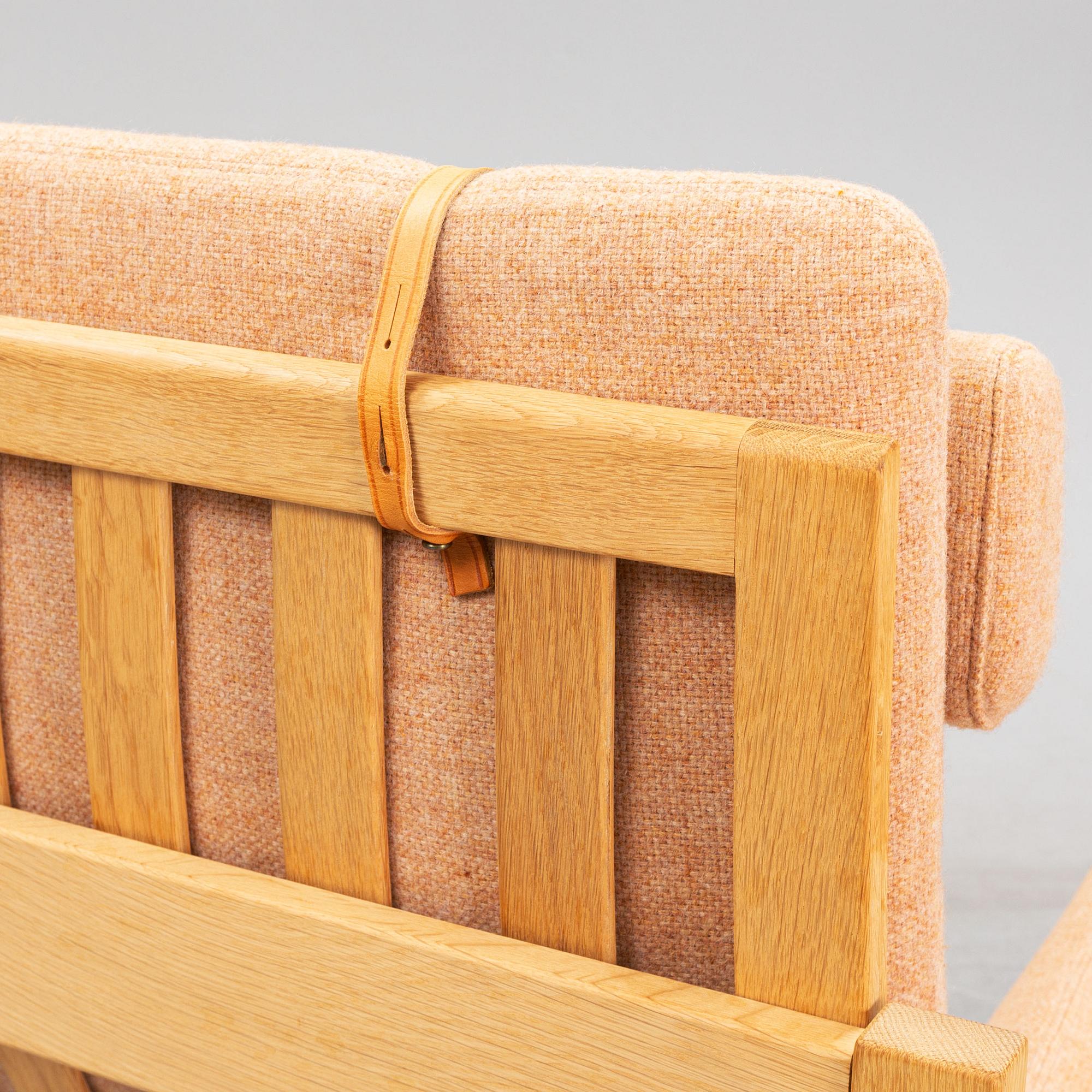 Børge Mogensen, an oak '2253' 1960's sofa by Fredericia Stolefabrik.