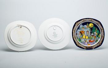 FAT, 9 st, porslin, Björn Wiinblad, Rosenthal Studio-Line, 1970/80-tal.