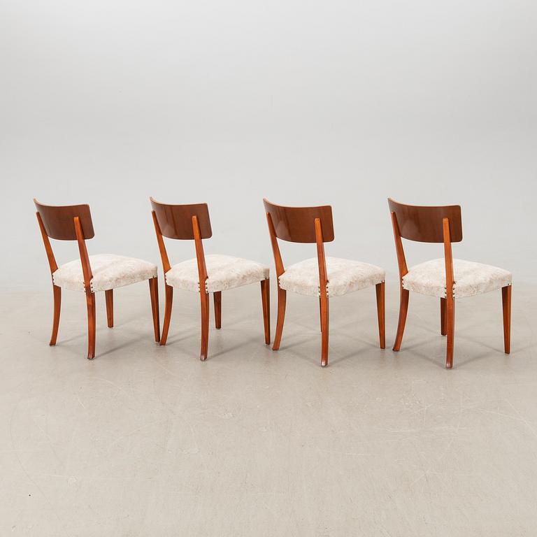 Chairs 4 pcs Swedish Modern 1940s.