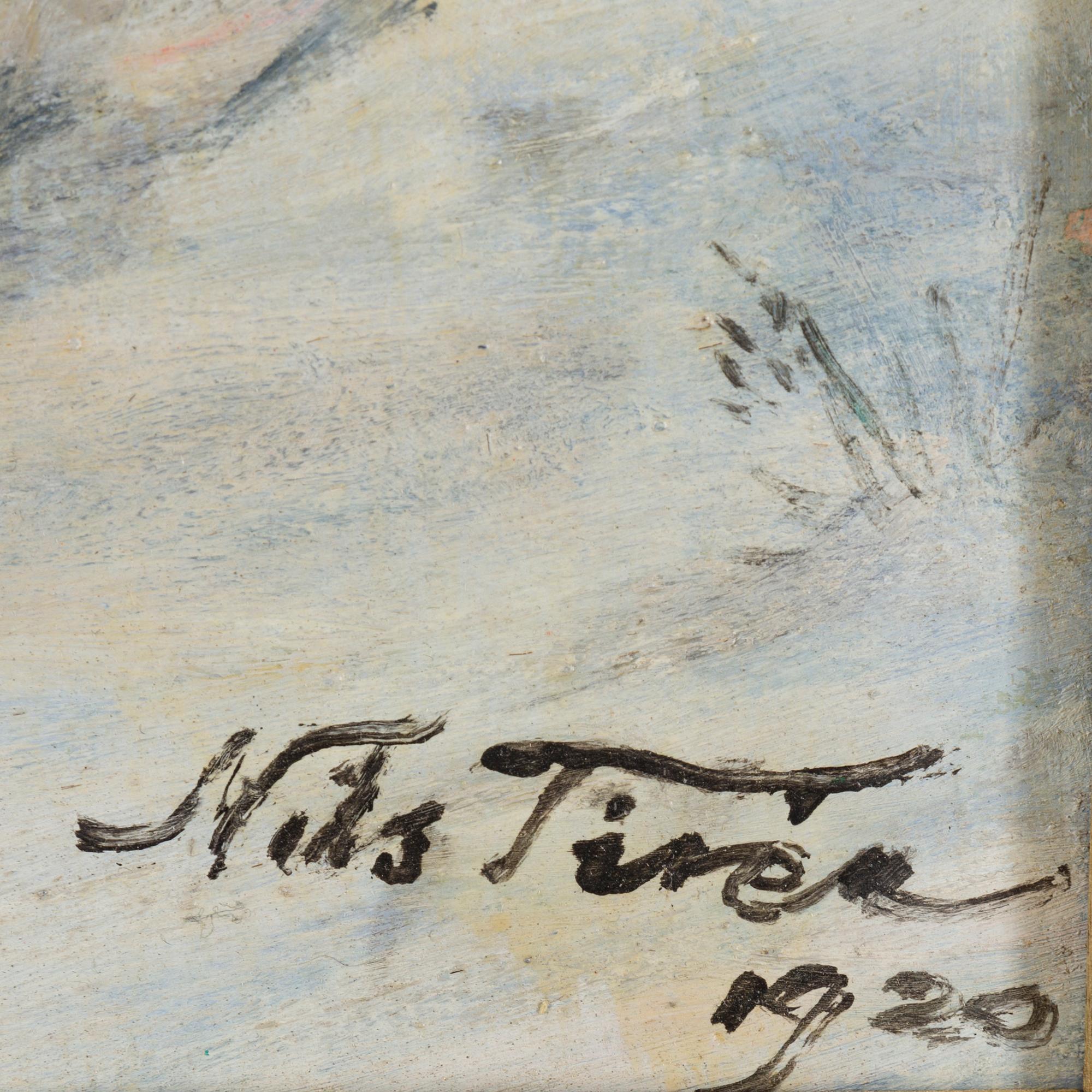 NILS TIRÉN, oil on canvas, signed and date 1920.
