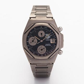 Tag Heuer, Titanium, chronograph, wristwatch, 38 mm.