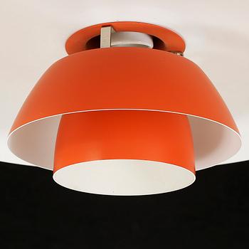 TAKLAMPA, PH-4, Poul Henningsen för Louis Poulsen, Danmark, 1900-talets andra hälft, höjd ca 20 cm.