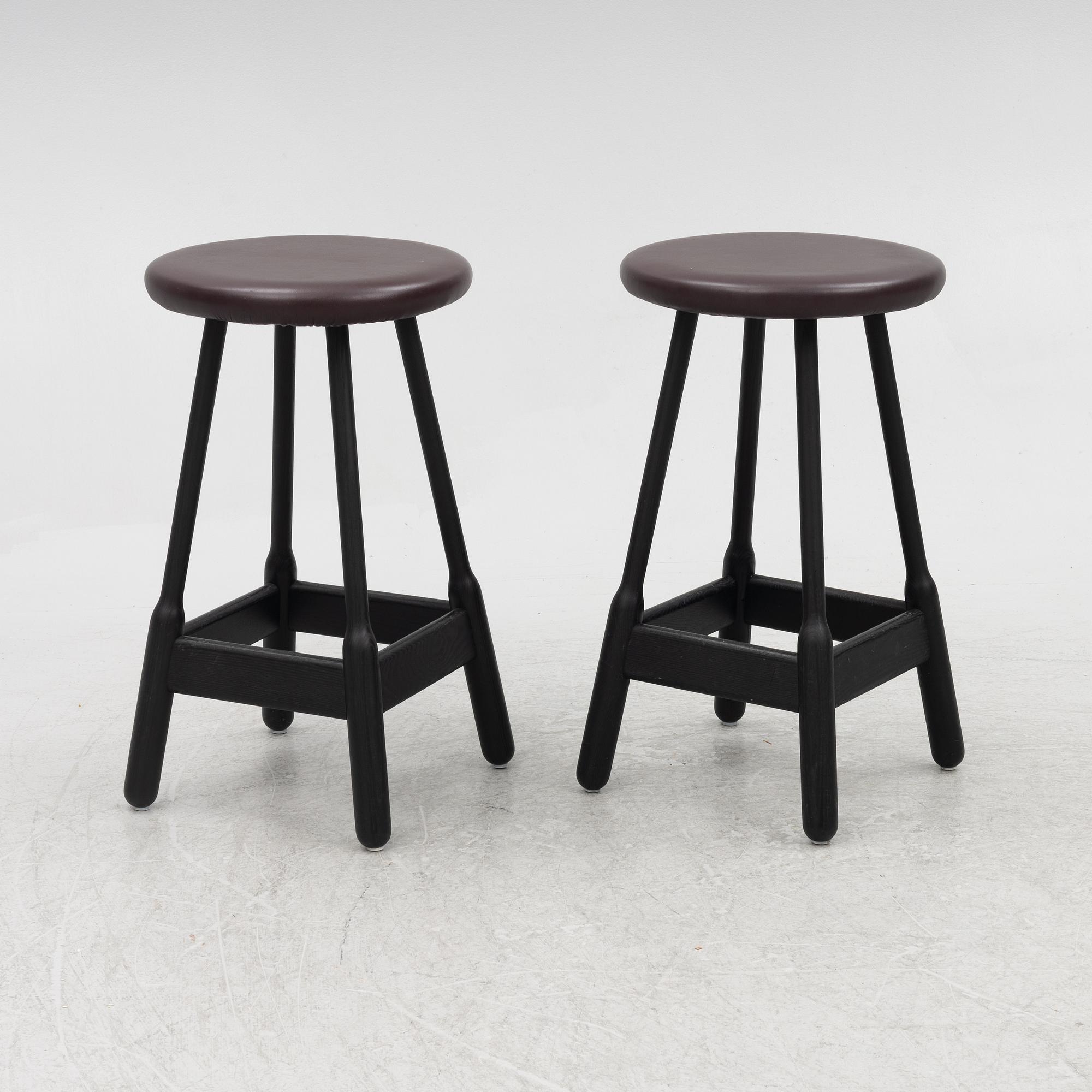 Chris Martin, a pair of 'Albert Bar Stools', Massproductions.