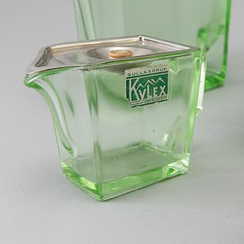 WILLIAM STENBERG, 6 st "Kylex", kylskåpstillbringare av glas, Gullaskruf 1900-talets mitt.
