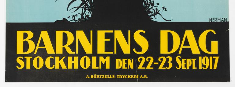 Einar Nerman, 'Barnens Dag Stockholm 1917'.