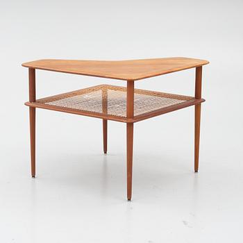 Peter Hvidt & Orla Mølgaard Nielsen, a corner sofa with table, three pieces, 'Minerva', France & Daverkosen, Denmark, 1950s/1960s.