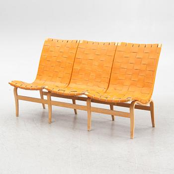 Bruno Mathsson, an "Eva" three-seater sofa, Firma Karl Mathsson, Värnamo, Sweden, 1976.