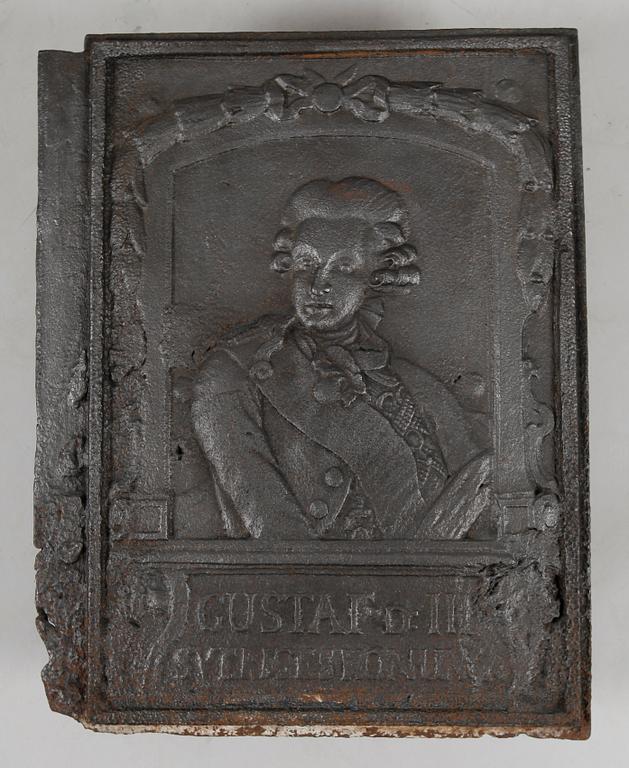 SÄTTUGNSPLATTA, gjutjärn.