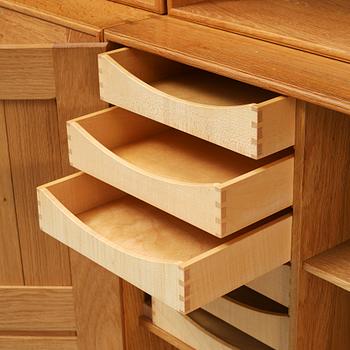 MOGENS KOCH, a 12 piece oak shelf, Rud Rasmussen, Danmark.