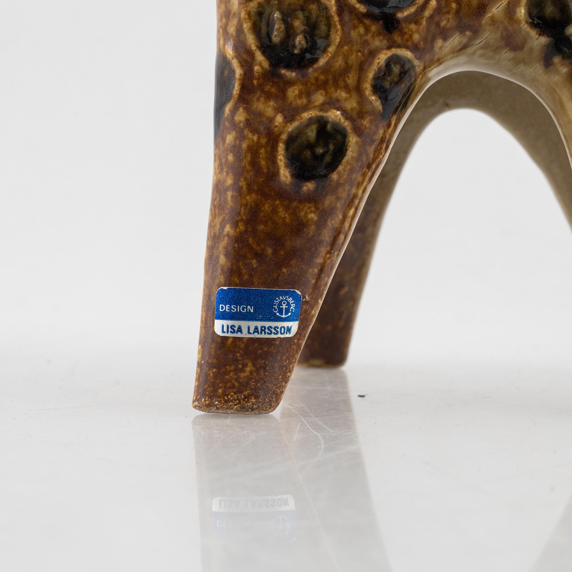 Lisa Larson, a 'Giraff' figurine, from the series 'Stora Zoo', Gustavsberg.