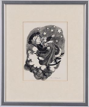 Ilon Wikland, In the rocking chair.