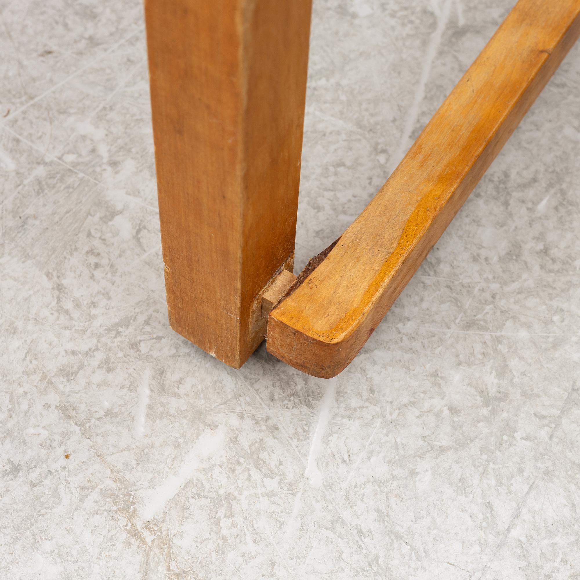A set of six chairs, so-called "Orchestra chair", mid-20th century.