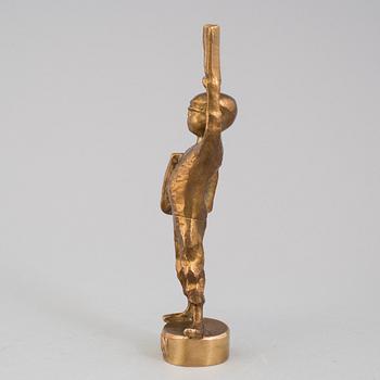 A Stig Blomberg bronze sculpture.