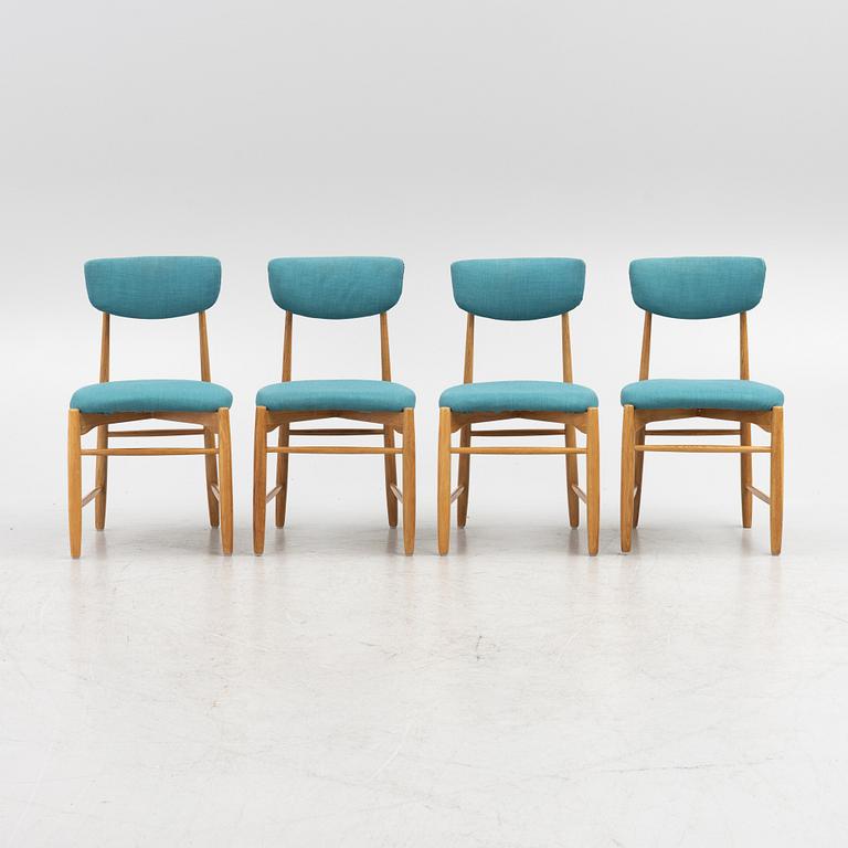 Chairs, 4 pcs, second half of the 20th century.