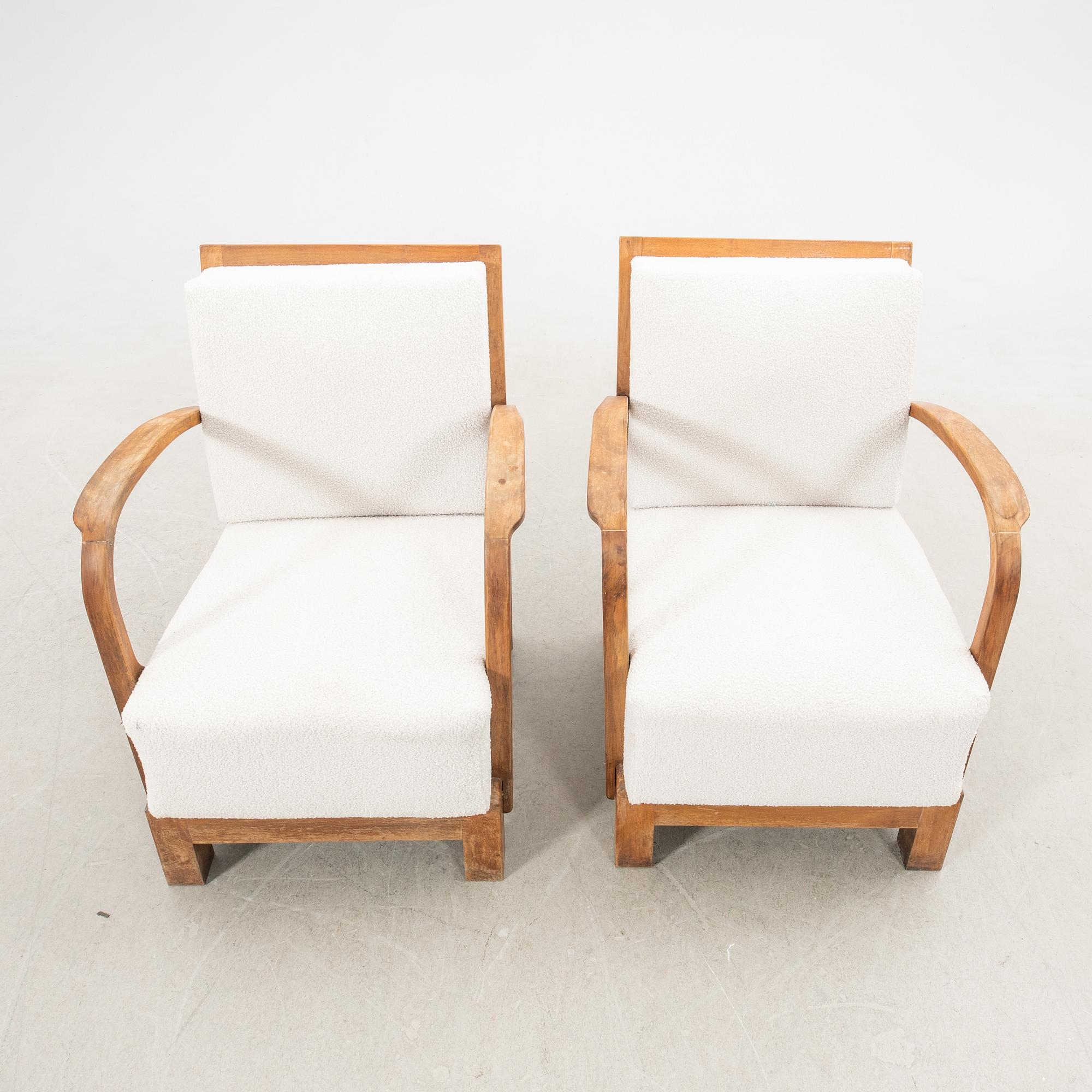 Fåtöljer ett par Art Deco 1900-talets första hälft.