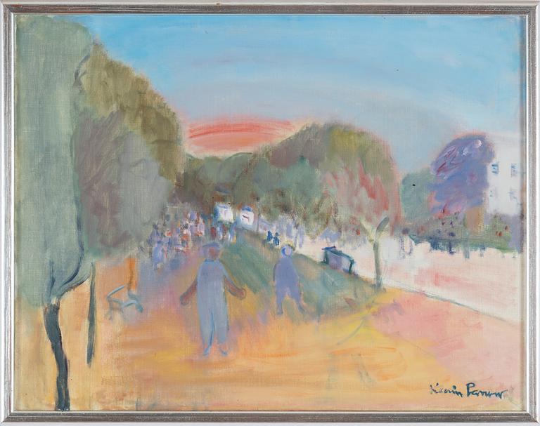 Karin Parrow, oil on canvas, signed.