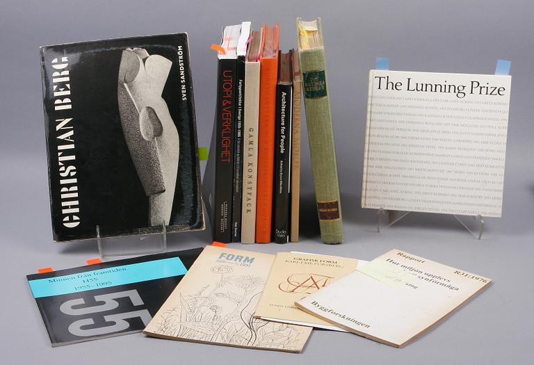 PARTI BÖCKER OCH TIDSKRIFTER, 12 delar. Bla om Carl Axel Acking.