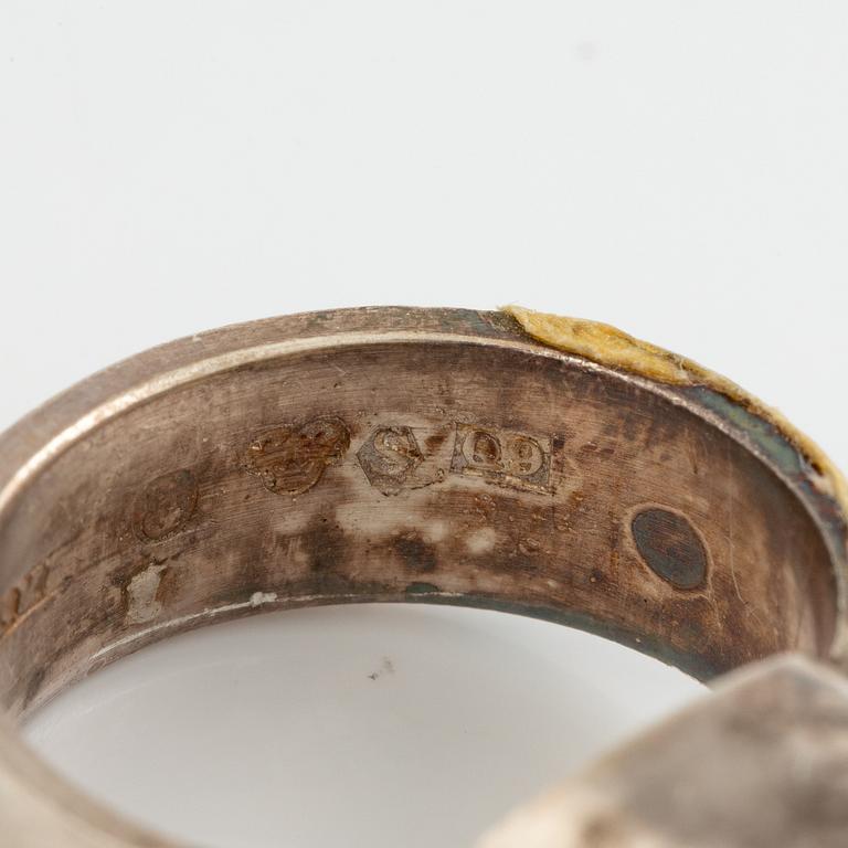 Lars Arby, six rings, silver. Gothenburg, among others, 1966 and 1976.