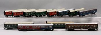 PARTI MODELLTÅG, 14 delar, Märklin.